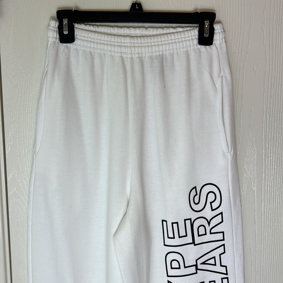 Hype Bears White Sweatpants. Size S - Picture 3 of 9